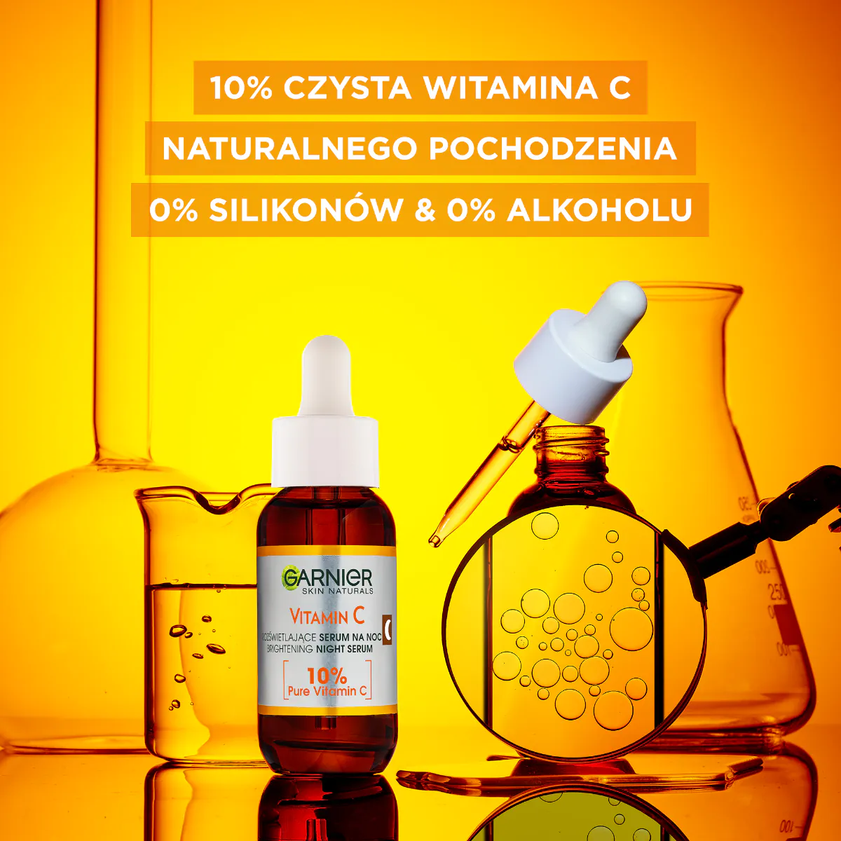 „Garnier Skin Naturals“ vitamino C šviesinantis naktinis serumas