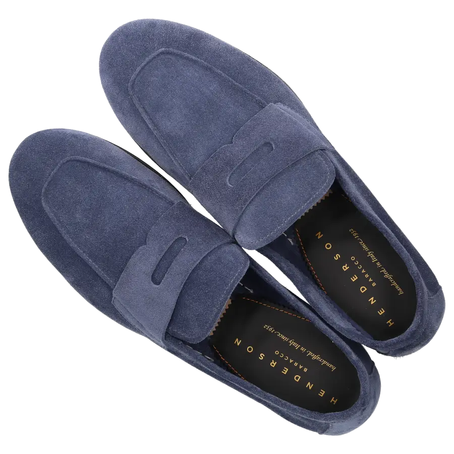 Henderson - Loafer CAPRI Veloursleder - blau