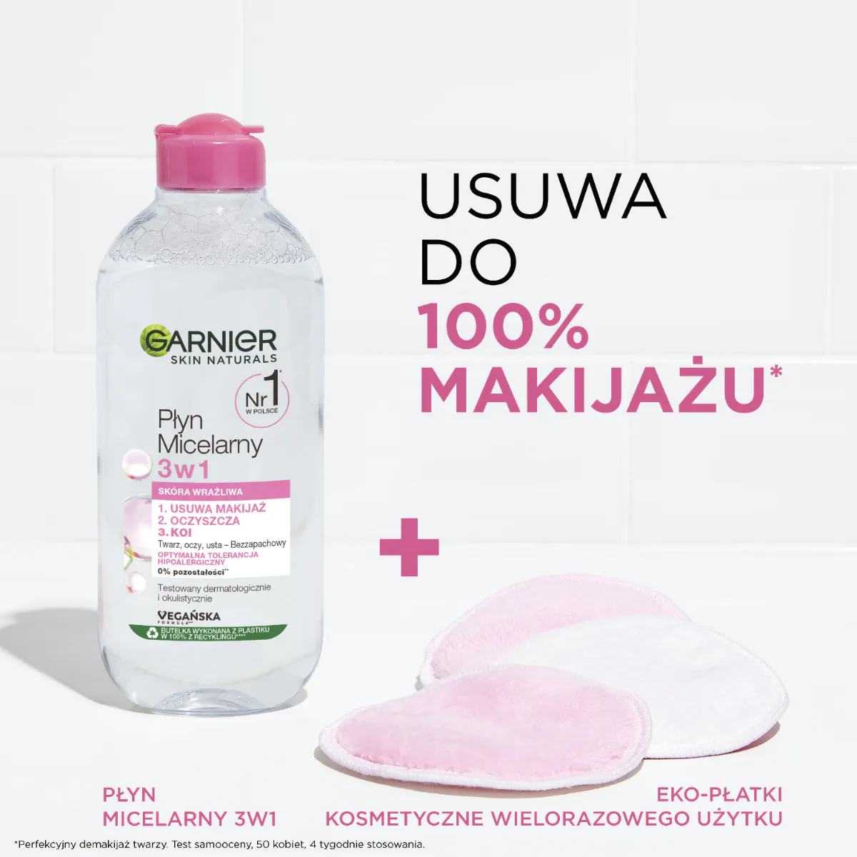 „Garnier Skin Naturals“ micelinis vanduo jautriai odai 3 viename