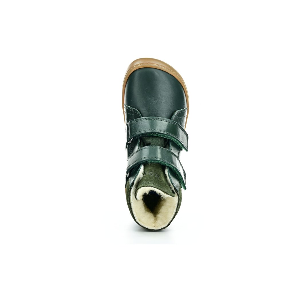 Koel4kids Demil Napa WP Wool Green Winterbarfußschuhe