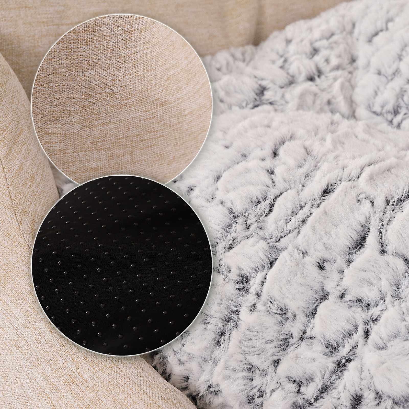 Lionto Hundebetten Lionto Hundebett mit Wendekissen meliert M