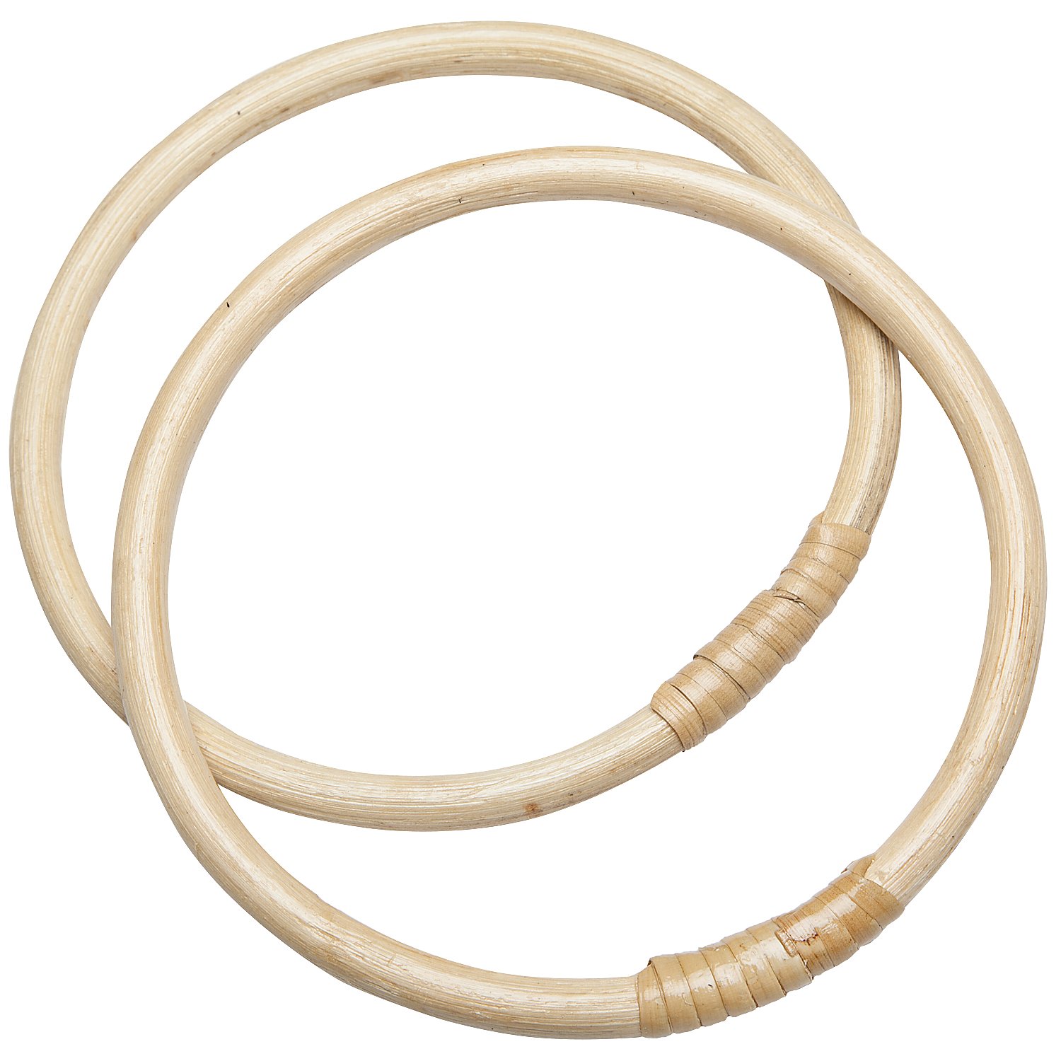 Taschengriffe aus Bambus, 17 cm Ø, 1 Paar