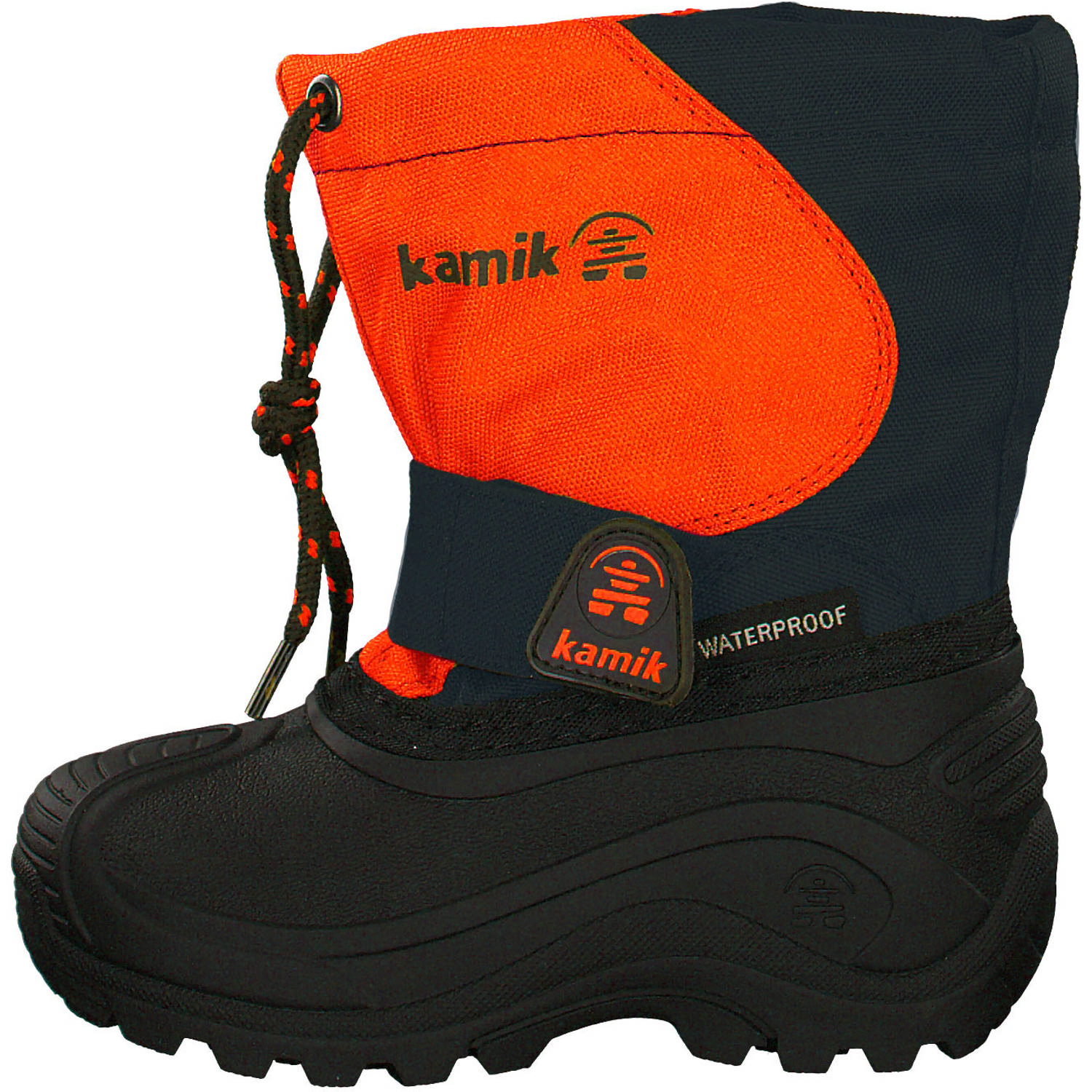 Kamik Snowfox 3WP NF8403/NF4403 W, Winterstiefel, Kinder, navy/orange-marine/orange