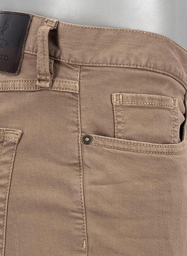 Alberto, Jeans Pipe, Regular Fit, Baumwolle T400®, beige