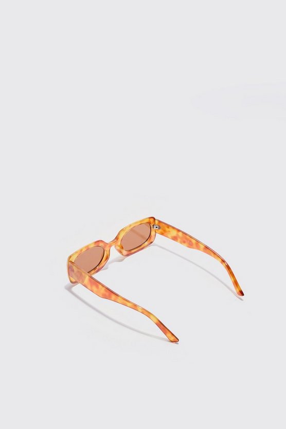 Klobige Sonnenbrille mit Schildplatt Rahmen