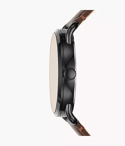 Fossil Uhr Copeland 42 mm 3-Zeiger-Werk Leder braun
