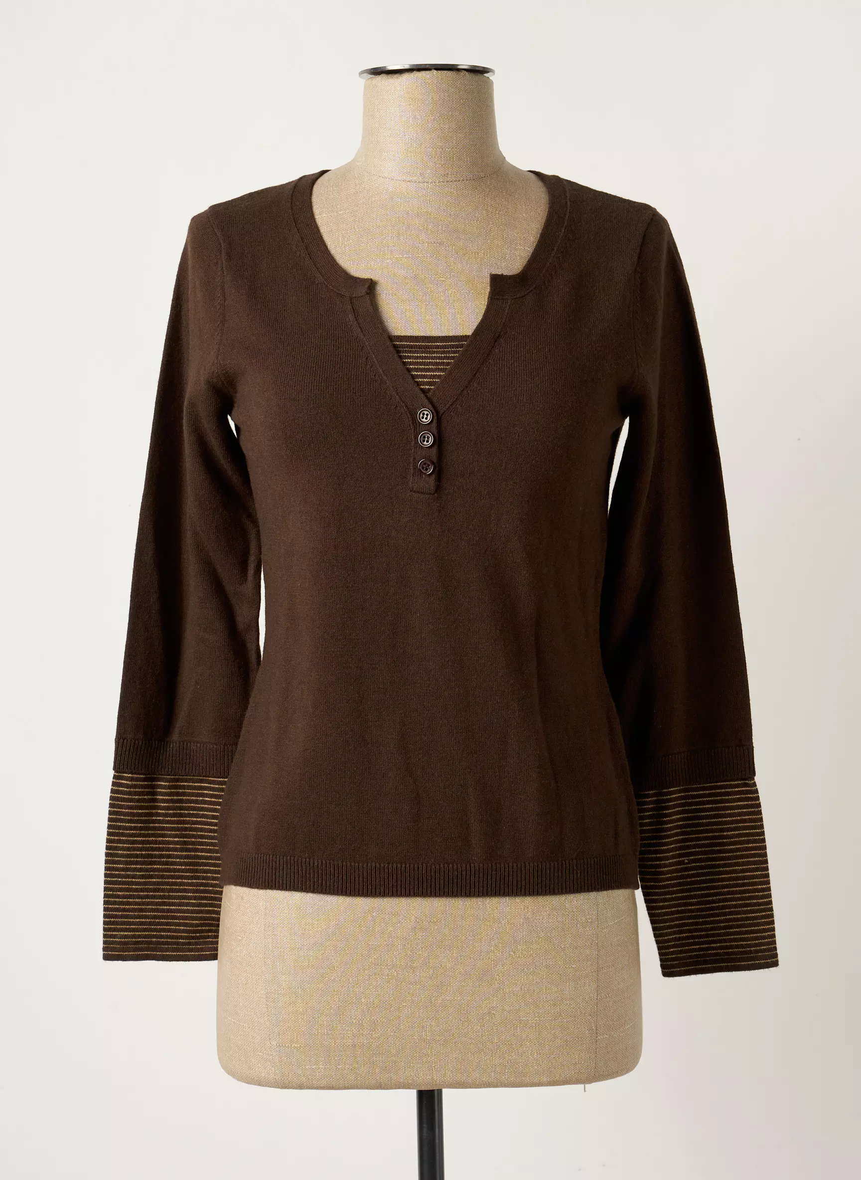 Paul Mausner Pulls Femme couleur marron