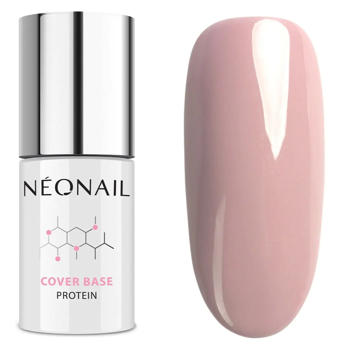 Neonail Cover Base Protein Hybrid Base, Natūralus kūno spalvos