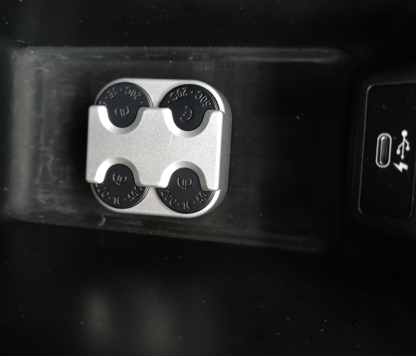 HR Autocomfort Münzetui Euro Münzbox Münzen Münz Box Münzdose Halter mit Halterung