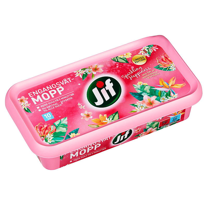 Jif Engangsmopp 10-pk Jif Sparkling Happiness