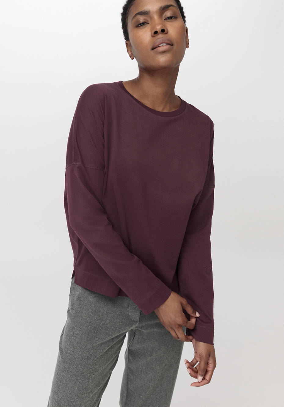 Langarm-Shirt aus reiner Bio-Baumwolle