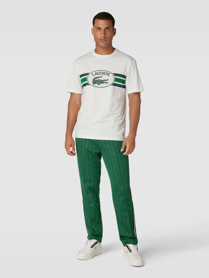 Sweatpants mit Allover-Muster in grün