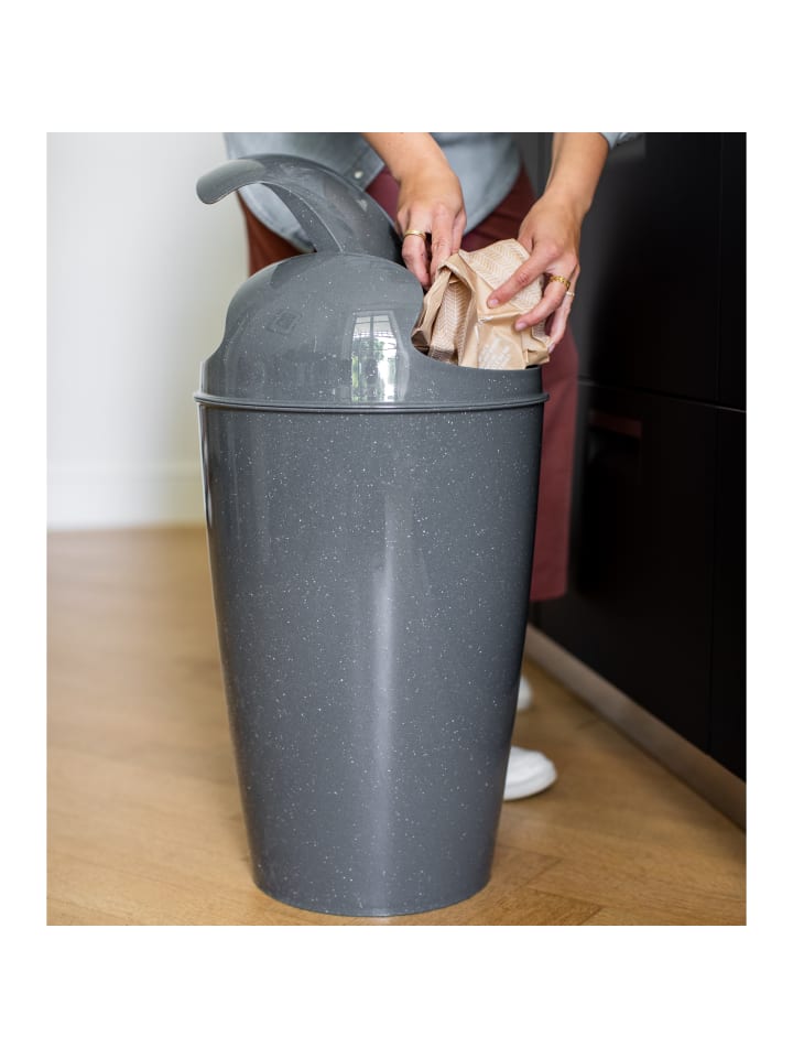 koziol DEL XL * - Schwingdeckeleimer 30l in recycled ash grey günstig kaufen onesize