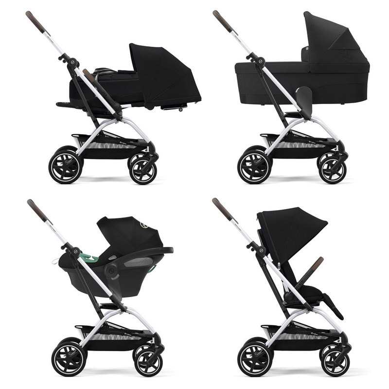 Poussette duo Eezy S Twist+ 2 bleue + siège auto Cloud Z2 bleu Cybex