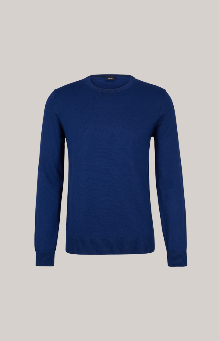 Merinowoll-Pullover Denny in Blau