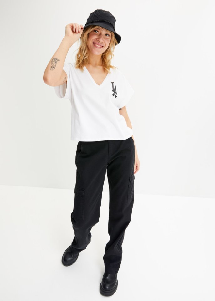 Weites Shirt mit Druck