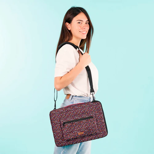 Downtown Los Angeles 13/14 inch Raspberry Laptop Sleeve