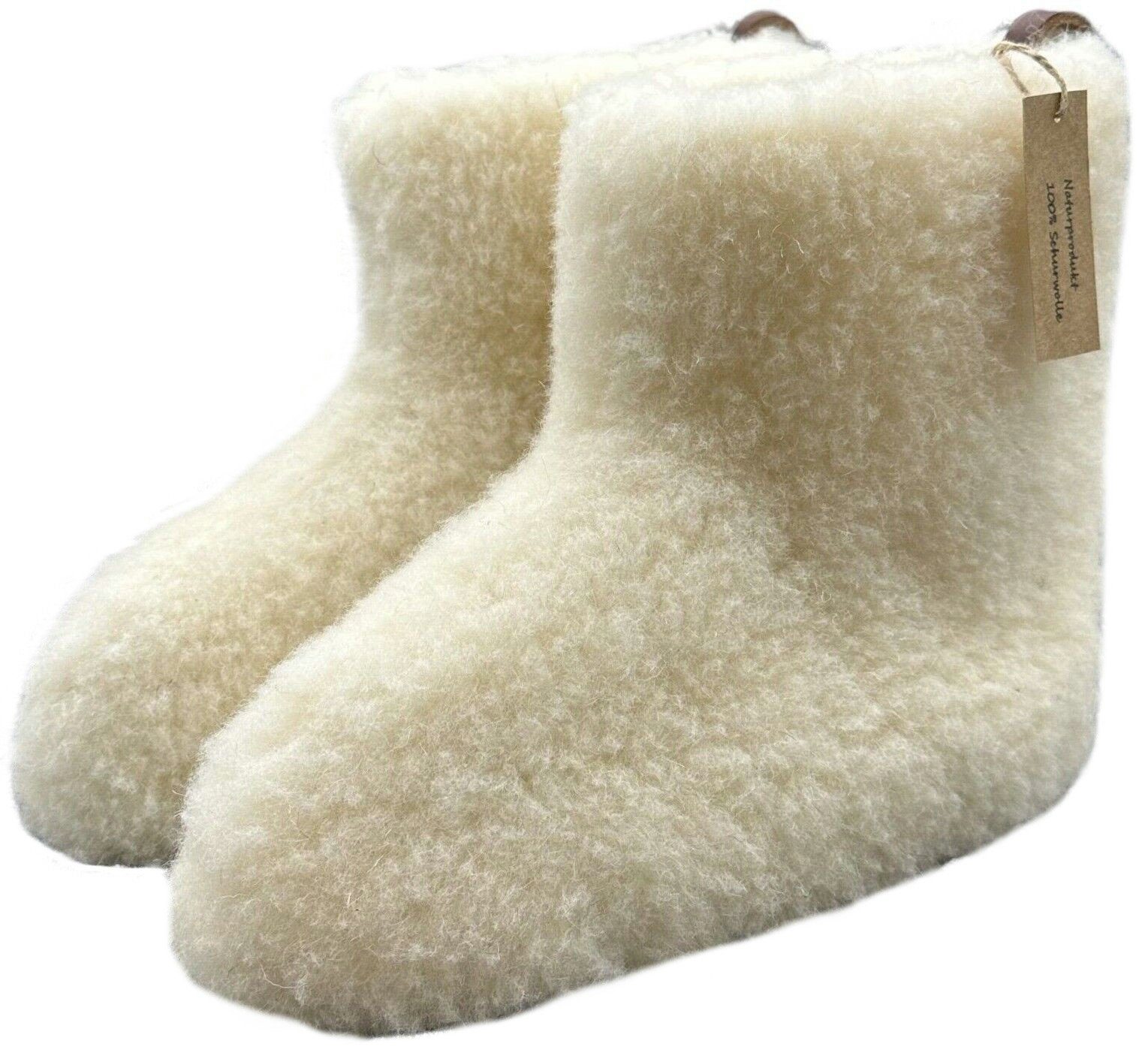 em-ka Hüttenschuhe Schurwolle Winter Warme Wollsocke Hausschuhe Hausschuh Damen, Herren, Schafwolle, Lammwolle, Naturprodukt, Hausstiefel, Fußwärmer