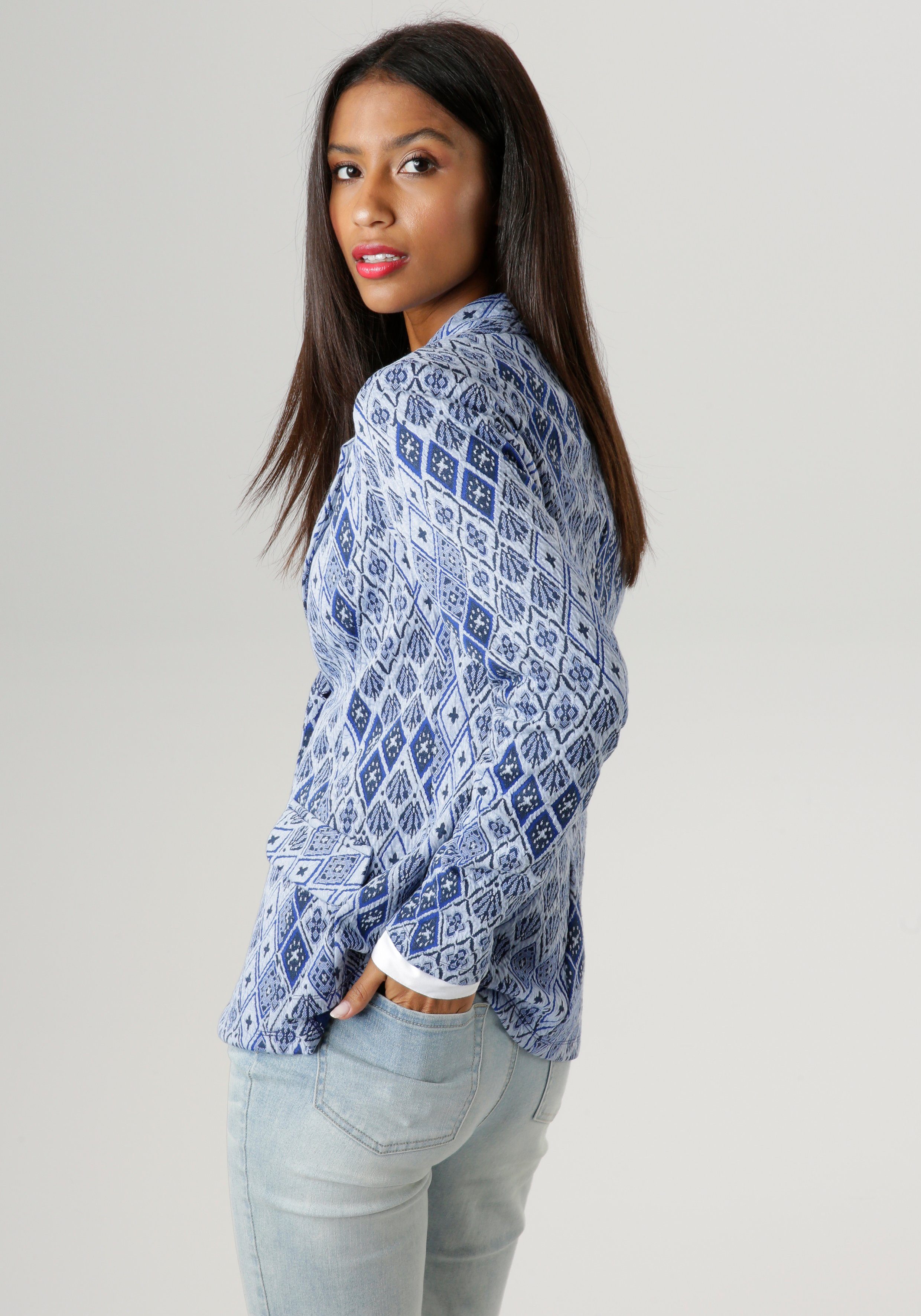 Aniston SELECTED Kurzblazer aus strukturiertem Jacquard - NEUE KOLLEKTION