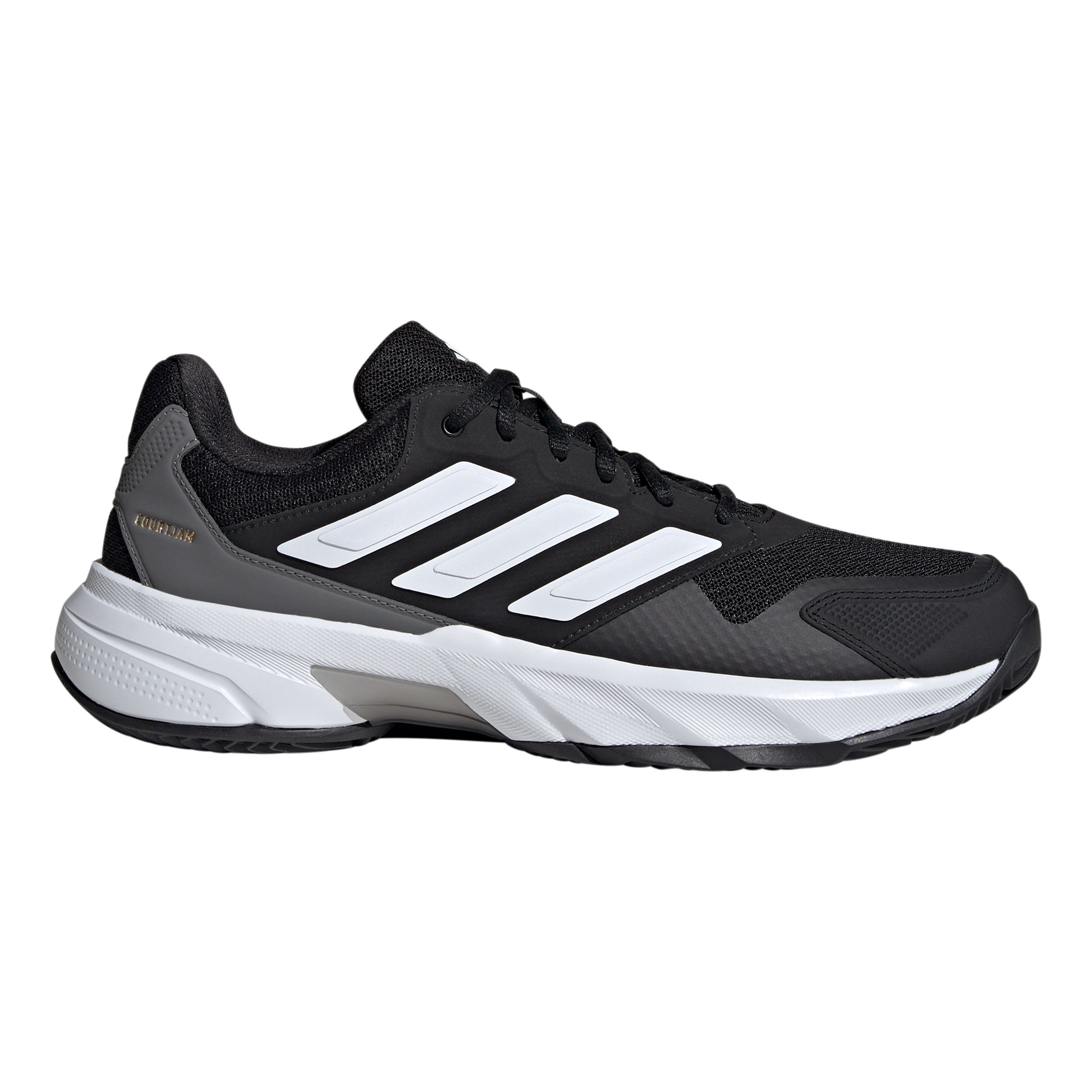 CourtJam Control 3 Sandplatzschuh Herren - Schwarz, Weiß