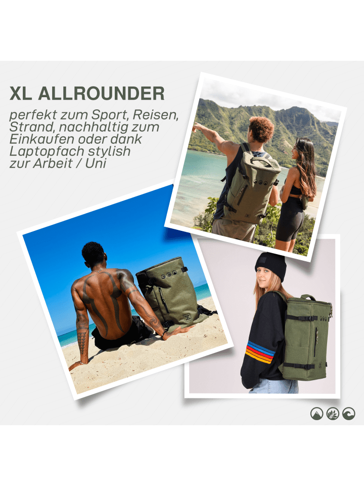 SONS OF ALOHA Top Loader Rucksack XL XL Top-Loader Sporttasche Rucksack 15 Zoll olive in grün günstig kaufen onesize