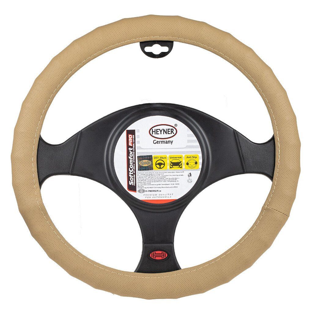 HEYNER Lenkradbezug Premium Lenkradhülle beige
