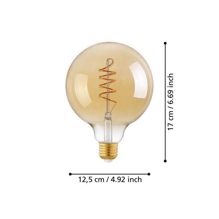 EGLO E27 LED Filament Leuchtmittel Amber