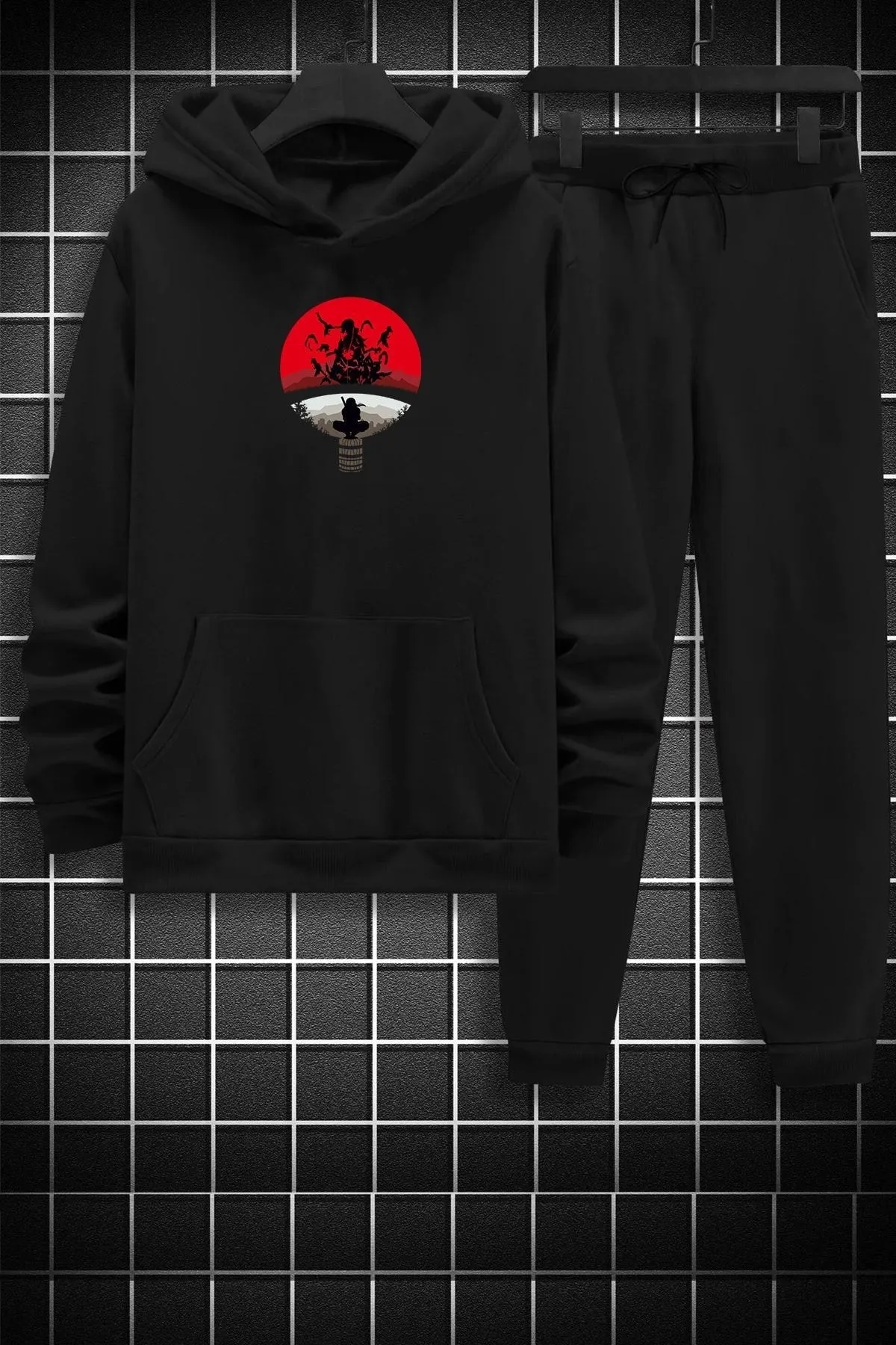 uyguntarz  Unisex-Itachi Uchiha-Trainingsanzug-Set
