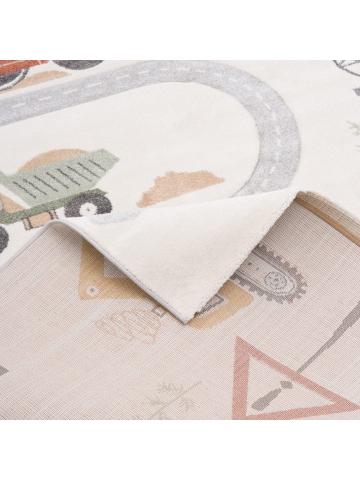 Pergamon Kinder Teppich Maui Kids Baustelle in Bunt günstig kaufen 200 x 290 cm