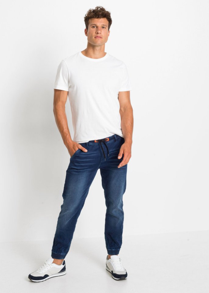 Regular Fit Sweat-Schlupfjeans, Straight
