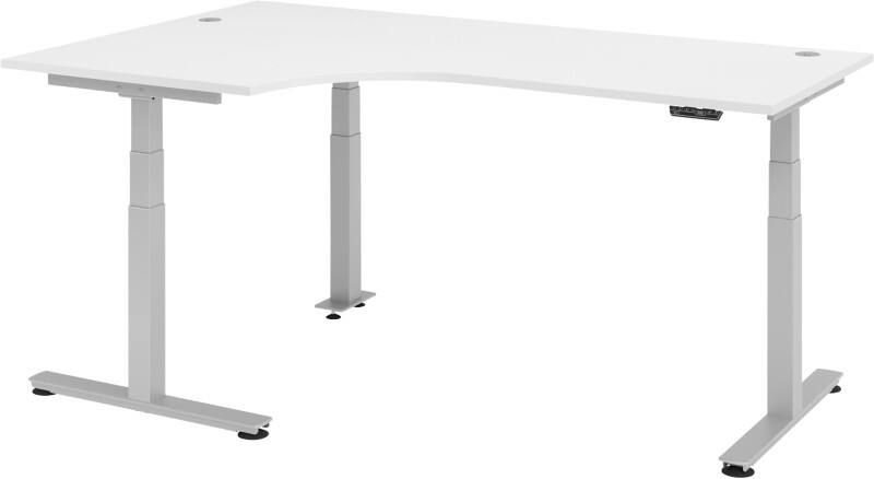 Hammerbacher Sitz-Stehschreibtisch XDSM Weiß 2.000 x 1.200 x 635 mm
