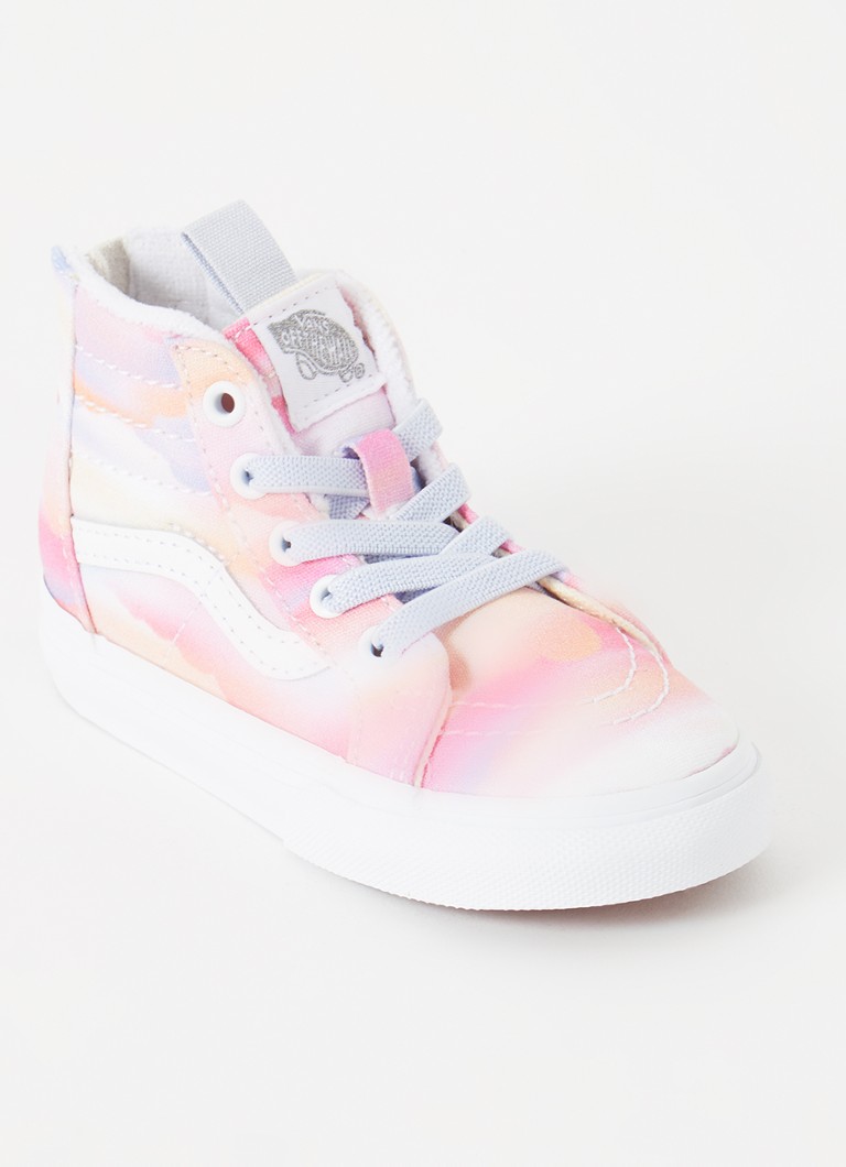 VANS Sk8-Hi -kangaslenkkarit nahkayksityiskohdilla