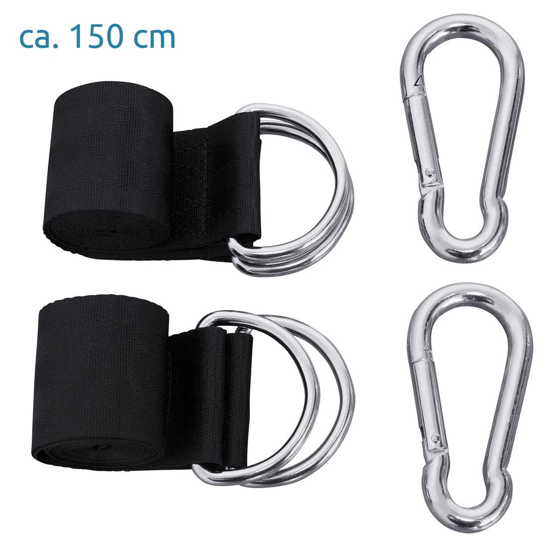yourGEAR Stabhängematte yourGEAR Bali Aqua - Hängematte 220 x 120 cm 240 kg Baumwolle Stabhängematte, Kissen, Befestigung-Set