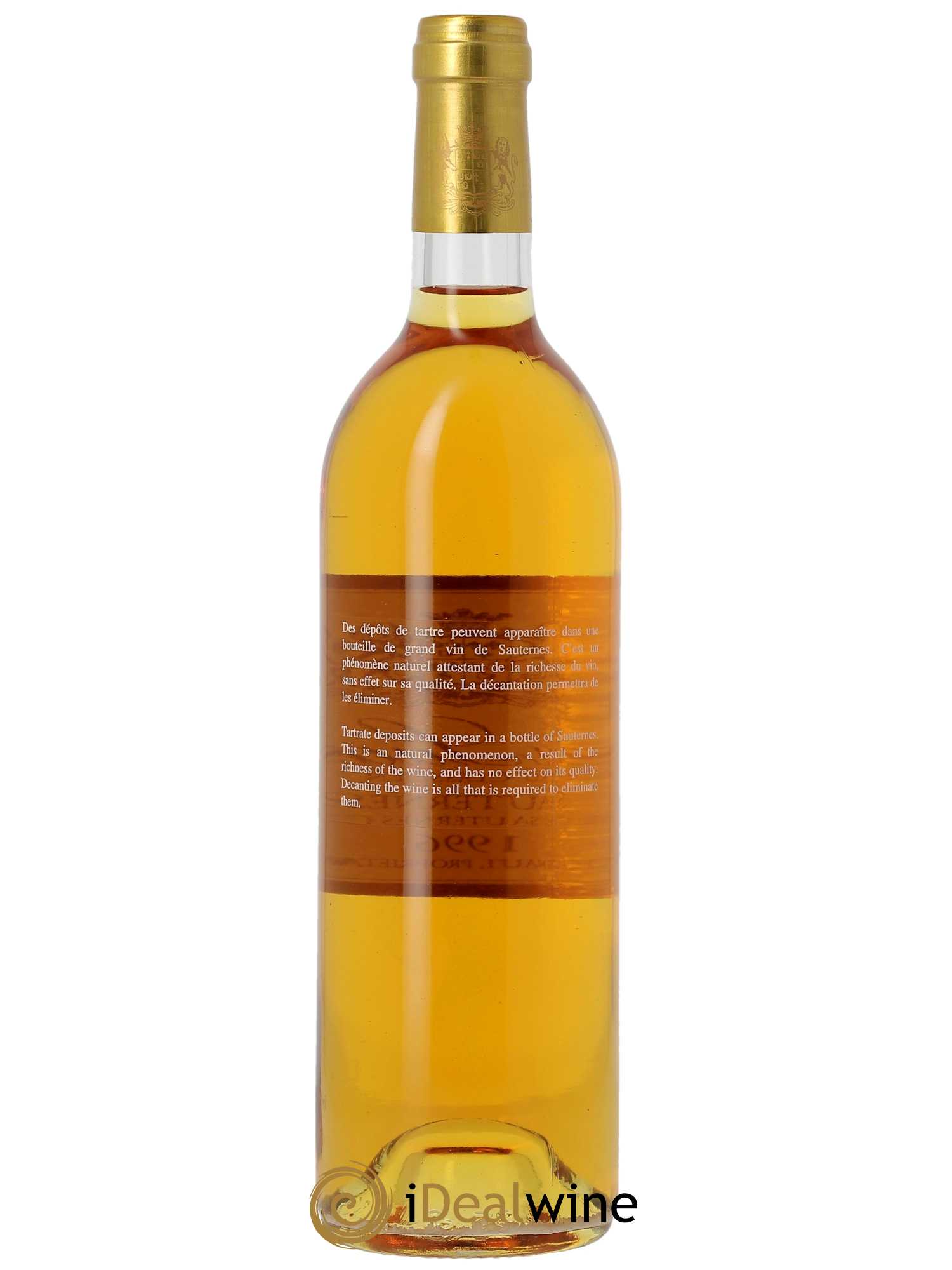 Château Suduiraut 1er Grand Cru Classé (CBO à partir de 6 BTS) 1996 - Lot de 1 Bouteille