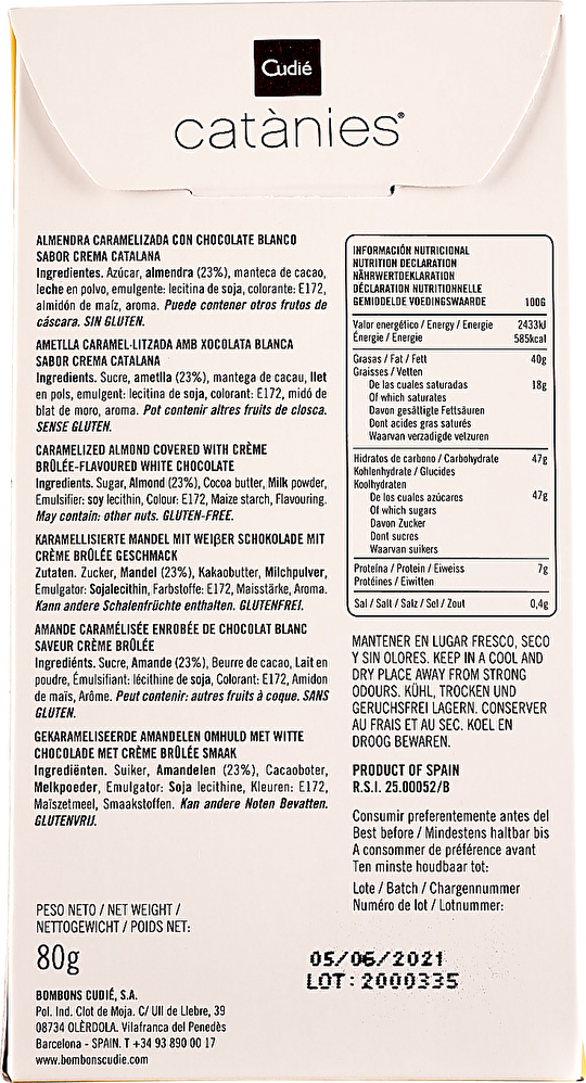 Cudié Crema Catalana 80g