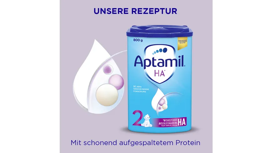 Aptamil HA 2 Hydrolysierte Anschlussnahrung Folgenahrung 800 g