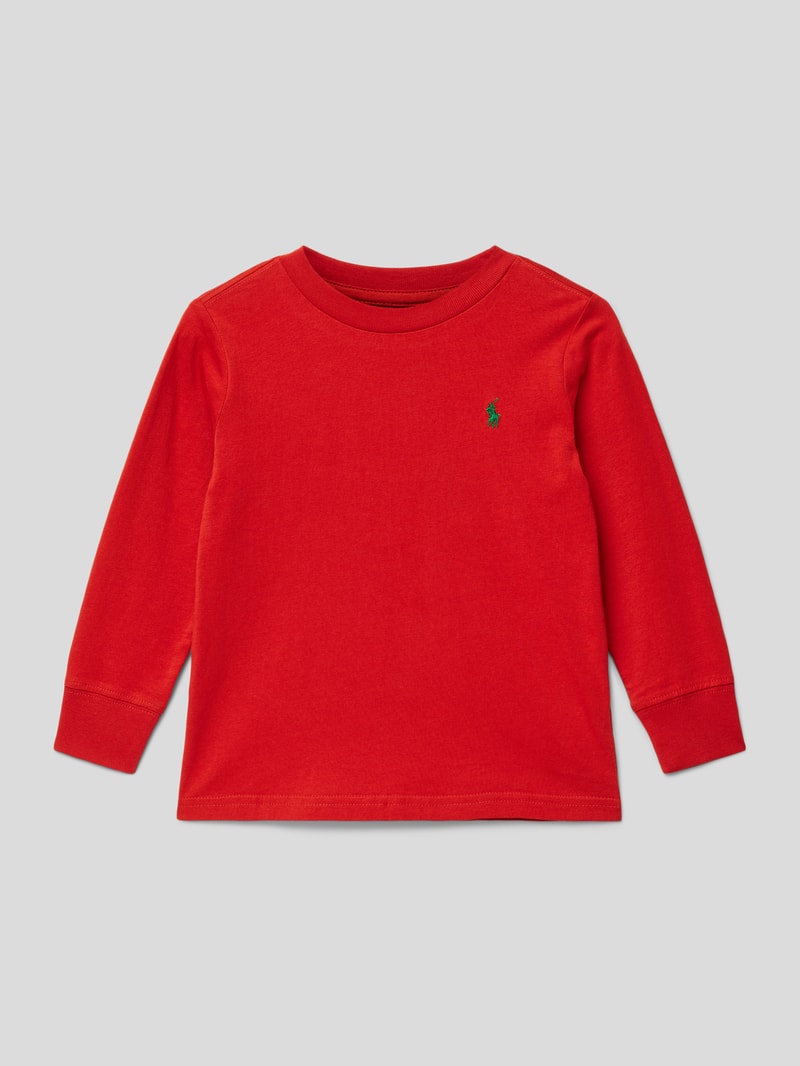 Pullover mit Rundhalsausschnitt in orange