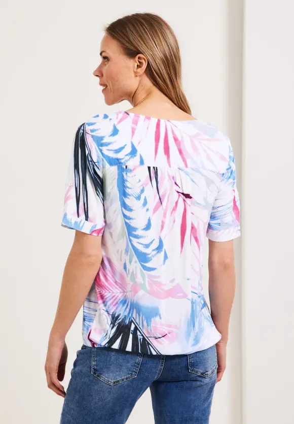 CECIL Bluse mit Blättermuster