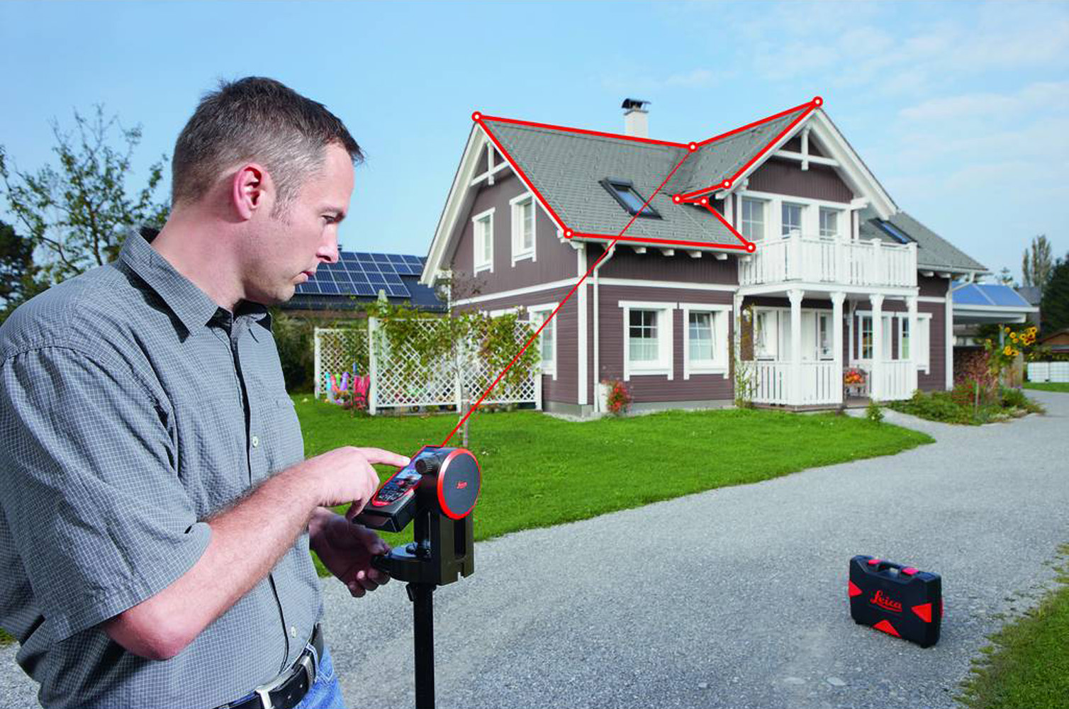 Set di misuratore di distanza laser Leica 887900 Disto S910 P2P in custodia