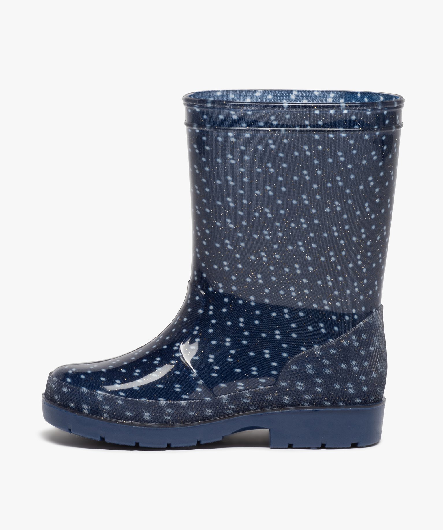 Bottes de pluie fille à pois et à paillettes – LuluCasta... noir | GEMO