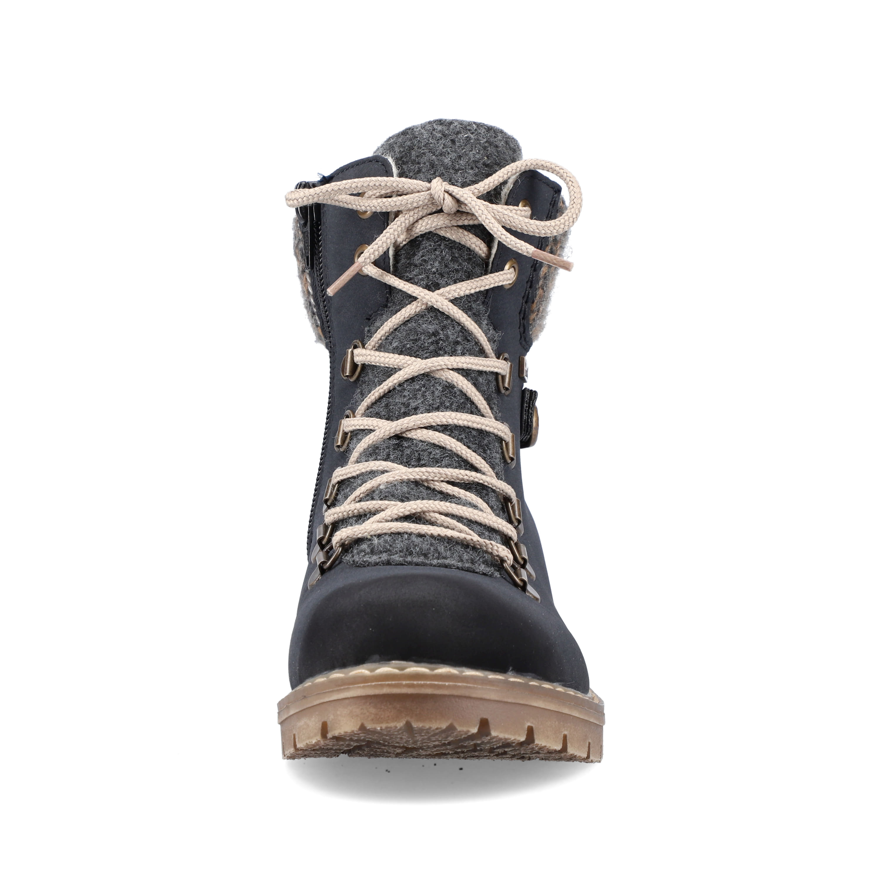 Rieker Damen Schnürstiefel ozeanblau