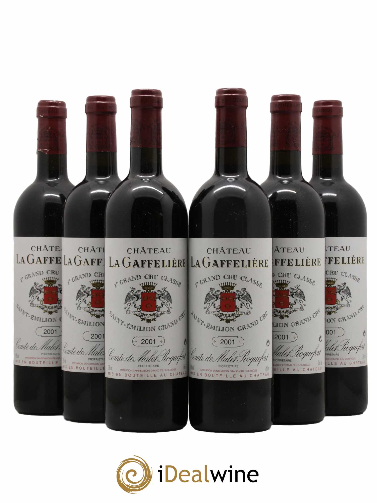 Château la Gaffelière 1er Grand Cru Classé B  2001 - Lot de 6 Bouteilles