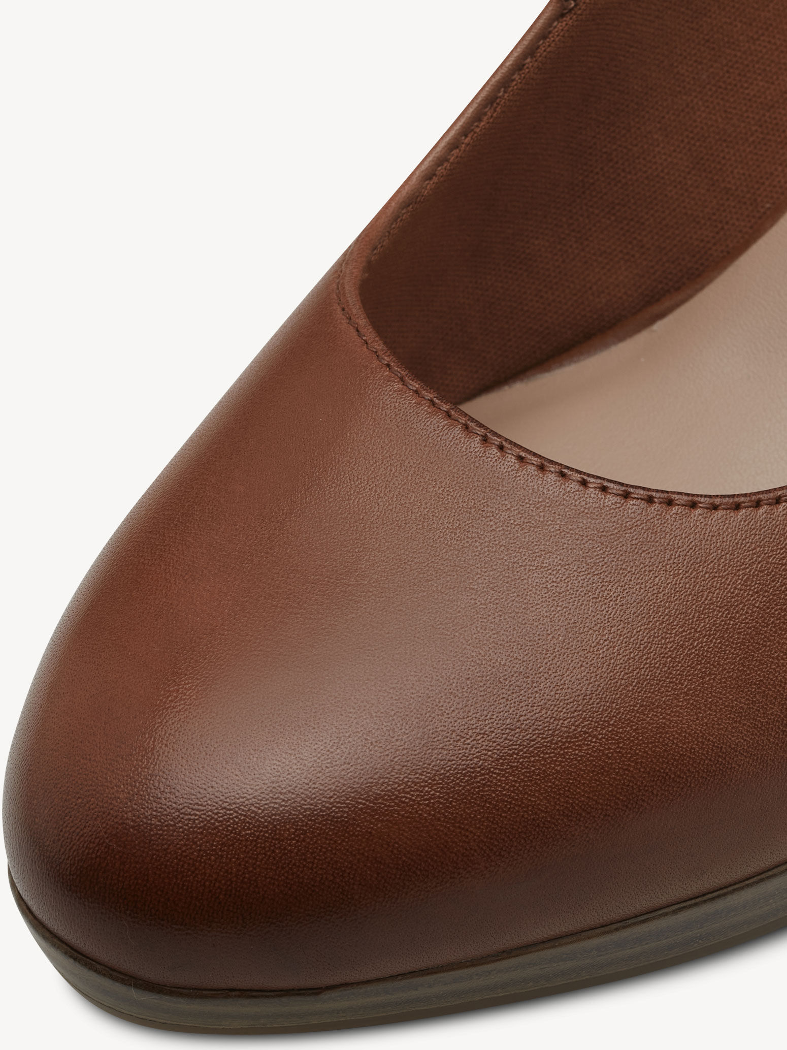 Escarpin en cuir - marron