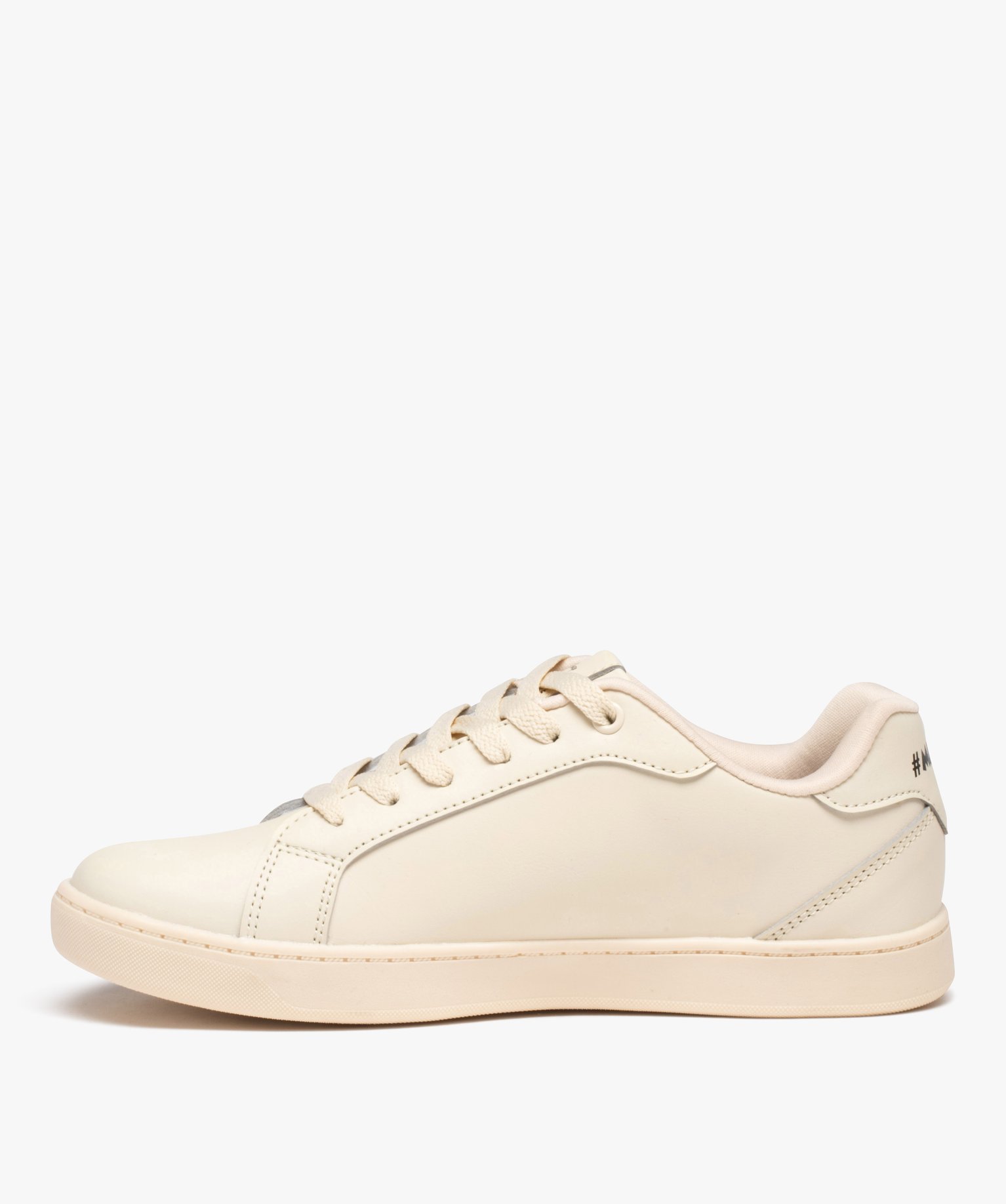Baskets femme unies avec motifs ajourés Mickey - DS beige | GEMO