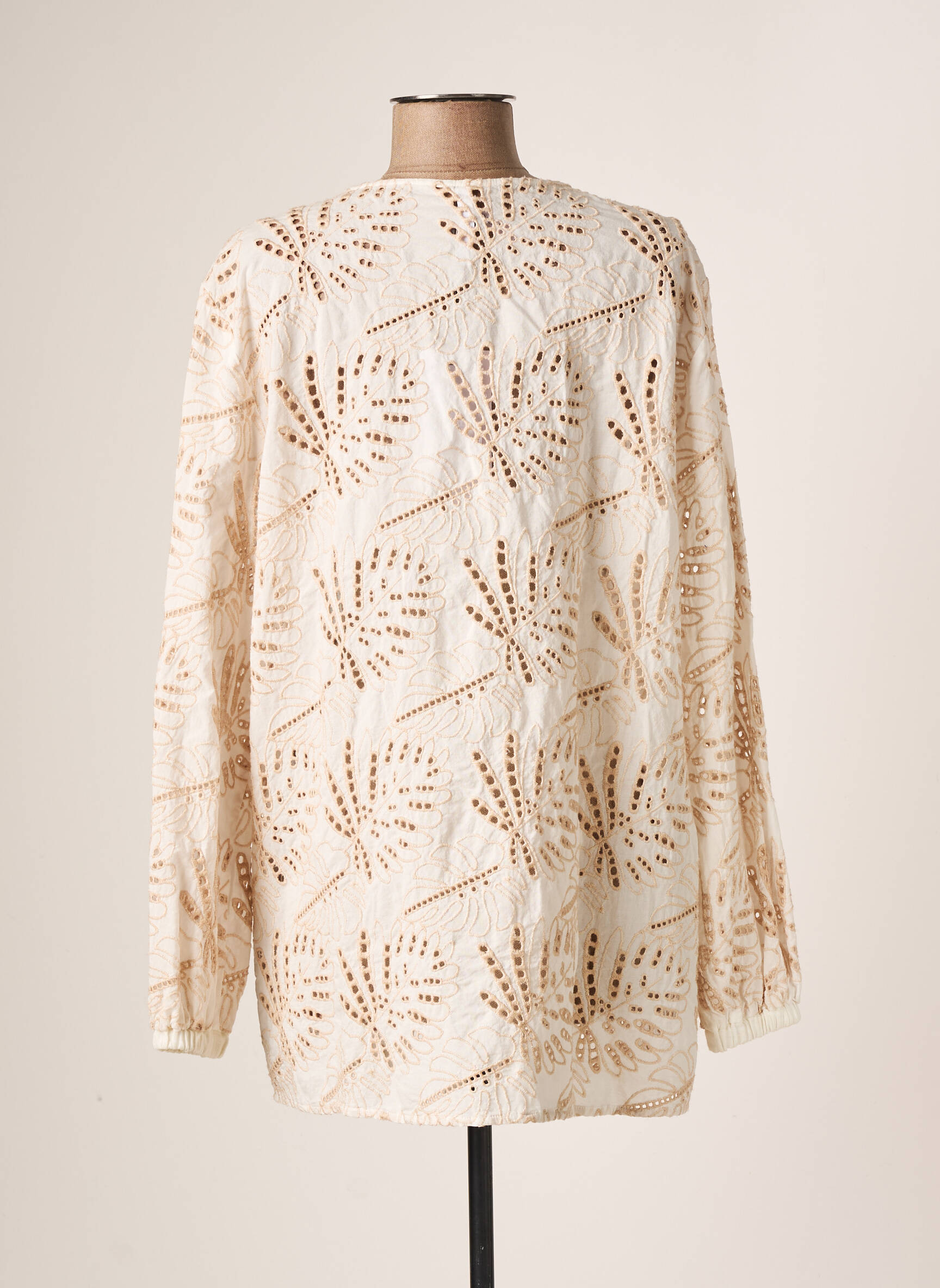 La Fabbrica Del Lino Tuniquemanchelongue Femme couleur beige
