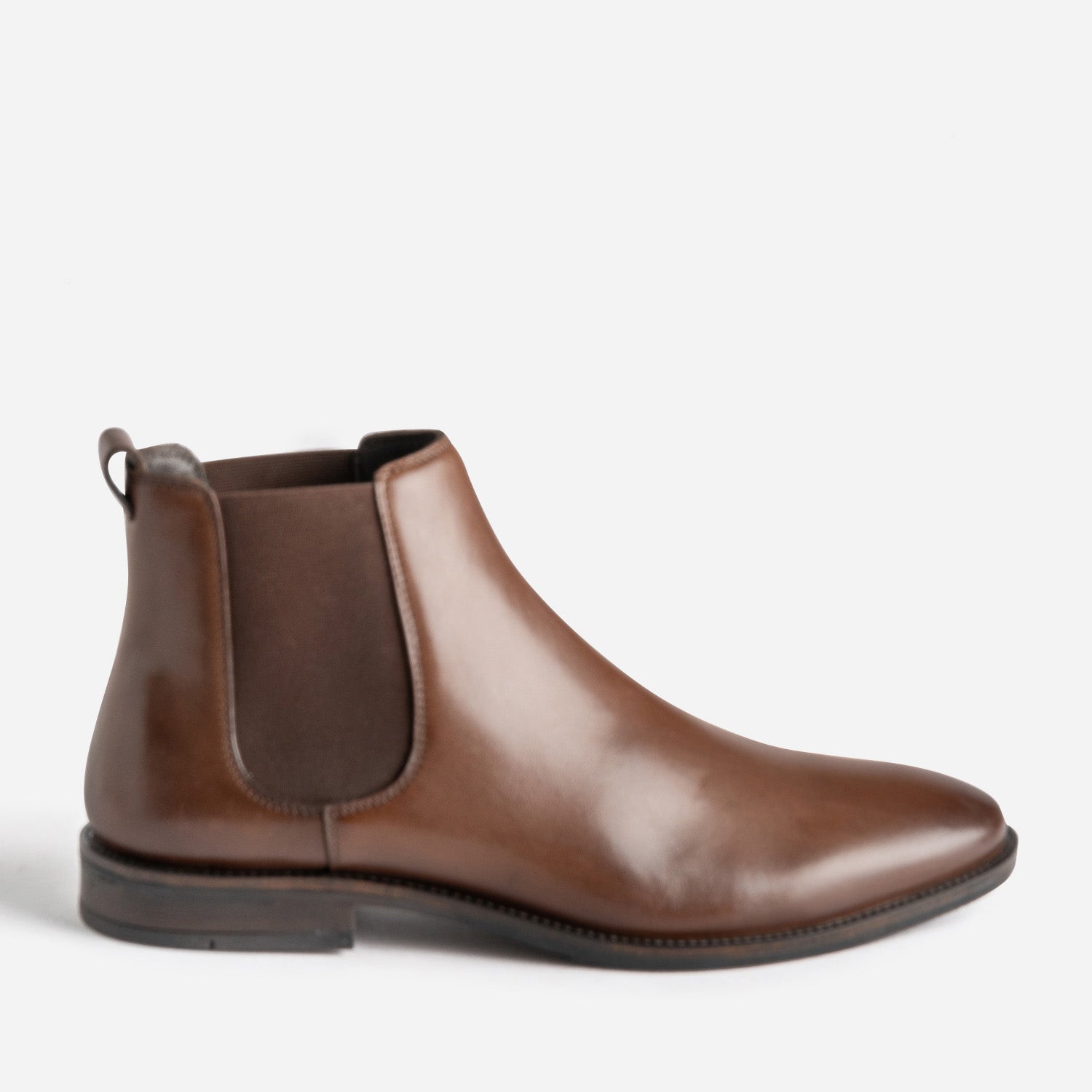 Chelsea boots marron cuir