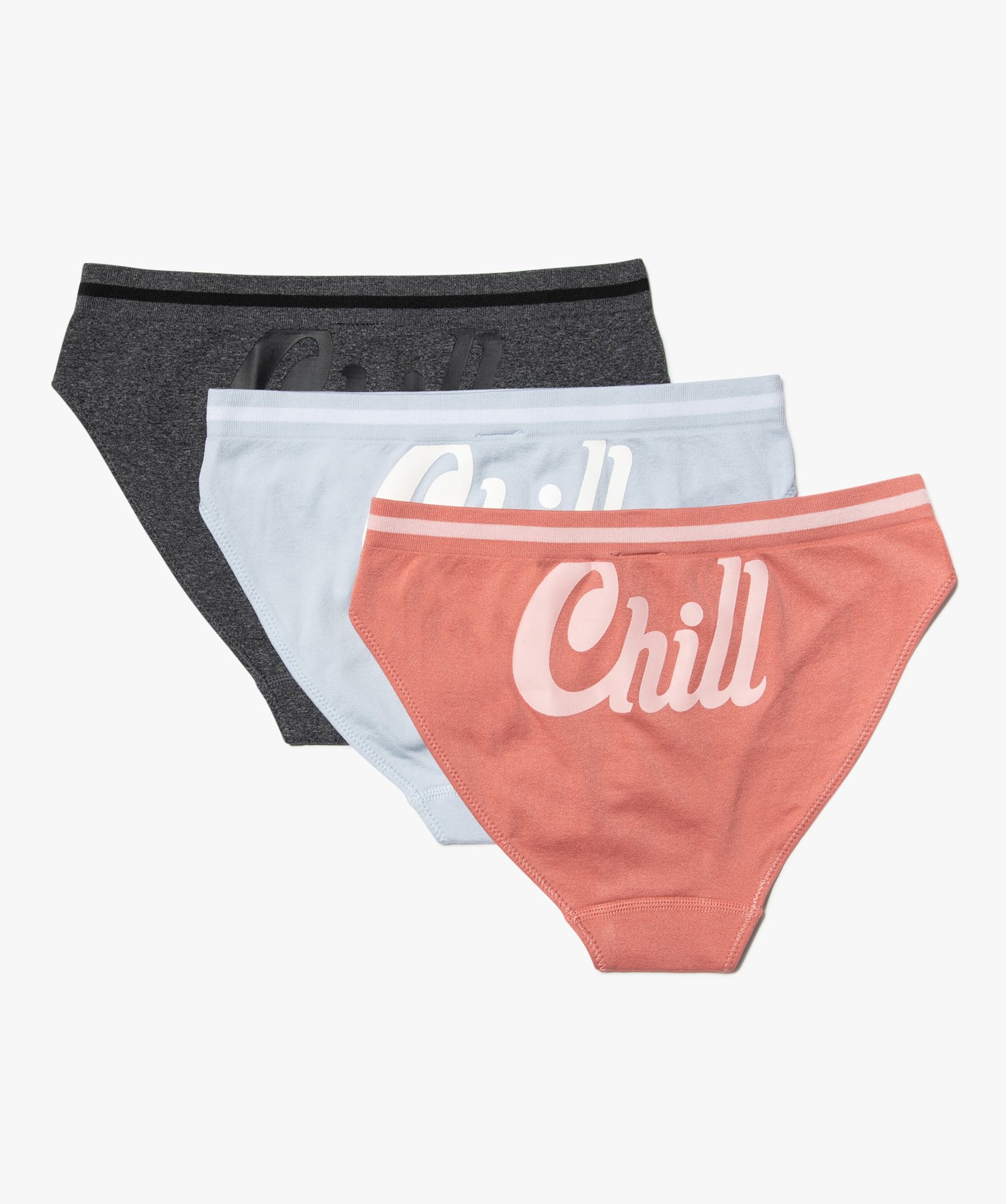Culottes fille en coton stretch avec inscription au dos (lot... multicolore | GEMO