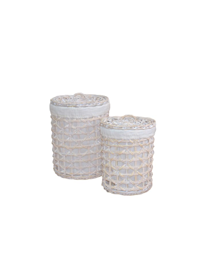 möbel-direkt Wäschekörbe (2er Set) Nada in weiß günstig kaufen 1 Stück
