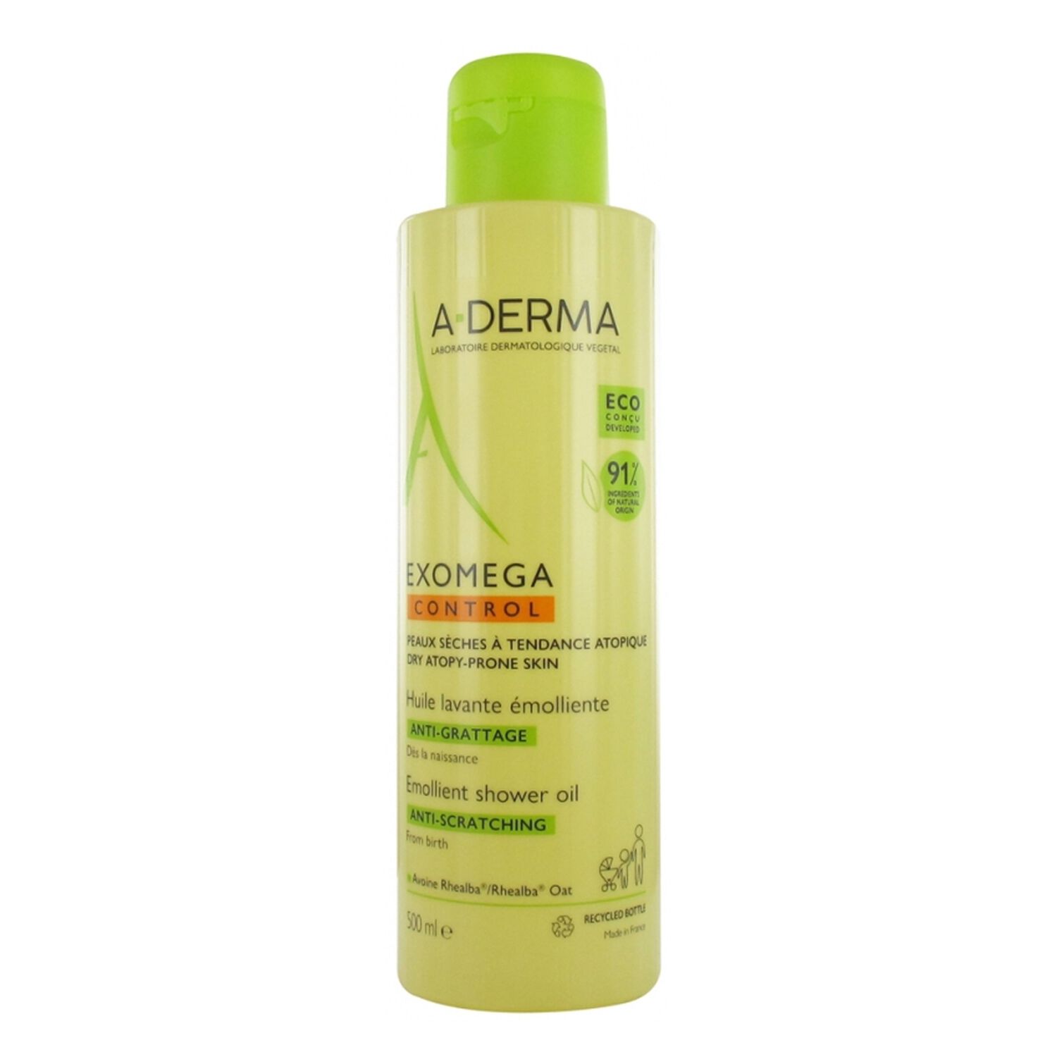 a-derma Exomega Control Huile Lavante Emolliente Anti-Grattage 500 ml