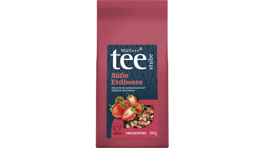 Müllers Teestube Früchtetee Süße Erdbeere 200 g